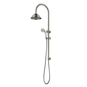 Modern National Bordeaux Shower Column Set - Brushed Nickel