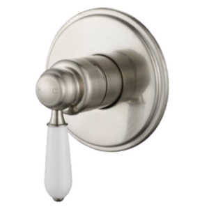 Modern National Bordeaux Shower Mixer - Brushed Nickel