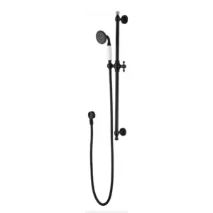 Modern National Bordeaux Shower On Rail - Black