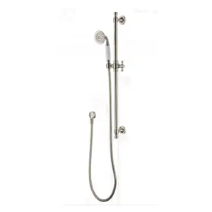 Modern National Bordeaux Shower On Rail - Brushed Nickel