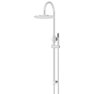 Round Head Shower Rail Single Function Hand 300mm - Polished Chrome