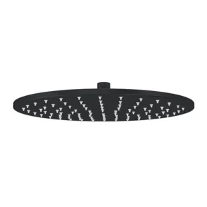 Round Shower Head 300mm - Matte Black