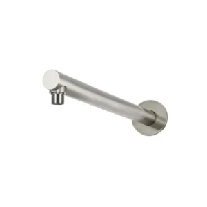 Round Wall Shower Arm 400mm - Brushed Nickel