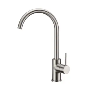 Bellavista Hali Gooseneck Sink Mixer - Brushed Nickel