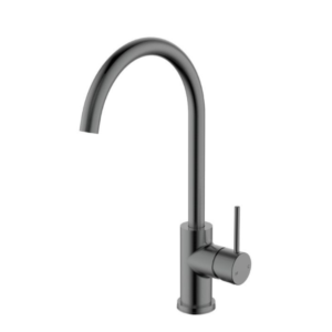 Bellavista Hali Gooseneck Sink Mixer - Gun Metal