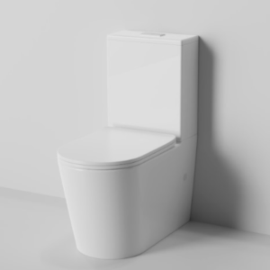 Mezo Rimless Back to Wall Toilet - White