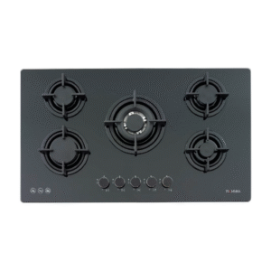 Technika 90cm Black Glass Gas Cooktop - H950STBGFPRO