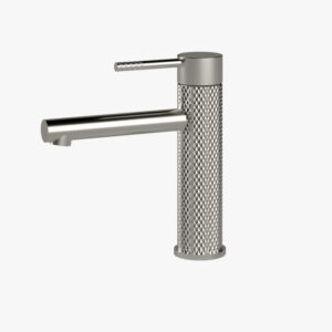 Tiara Short Basin Mixer - Brushed Nickel - WT 7501