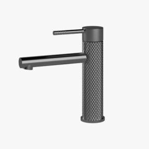 Tiara Short Basin Mixer - Gun Metal - WT 7501