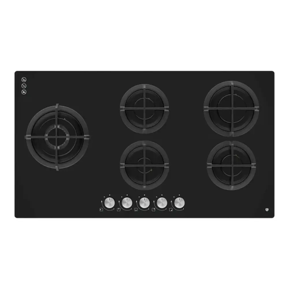Tisira 90cm Black Glass Cooktop - TGWF91G