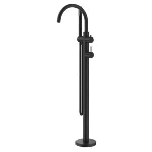 Mica Freestanding Bath Mixer with Hand Shower Black BFMHS5BLK