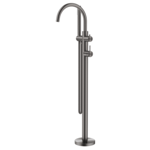 Mica Freestanding Bath Mixer with Hand Shower Gun Metal - BFMHS5GM