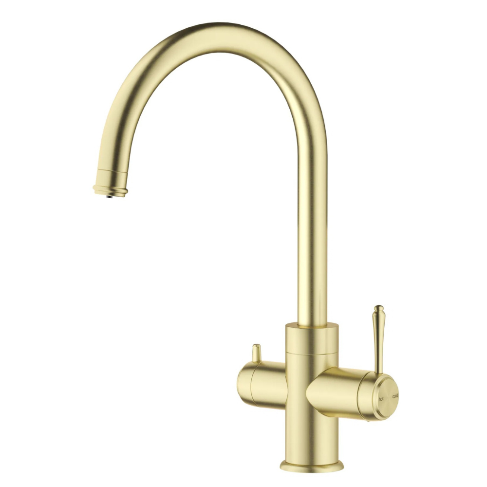 Meca Heritage 3 Way Filter Sink Mixer SM-4-FLT-FG - French Gold