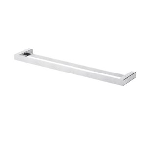 Nova Double Towel Rail 600mm NVA48BC - Brushed Chrome