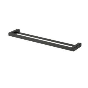 Nova Double Towel Rail 600mm NVA48BK - Black