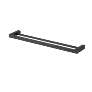 Nova Double Towel Rail 750mm NVA72BK - Black