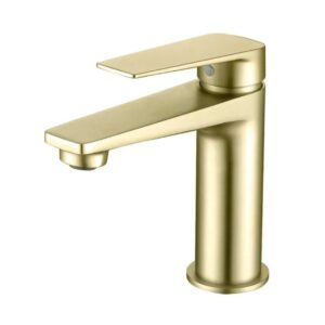 Zevo Short Basin Mixer Z13BMBG - Brushed Gold