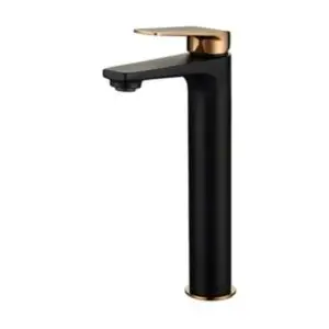 Zevo Tall Basin Mixer Z13TBMRG - Black and Gold