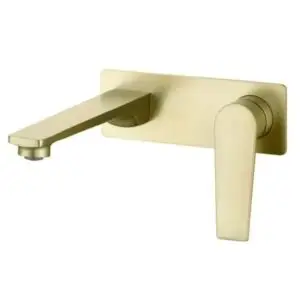 Zevo Wall Basin Mixer Set Z13WBMBG - Brushed Gold