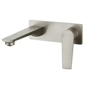 Zevo Wall Basin Mixer Set Z13WBMBN - Brushed Nickel