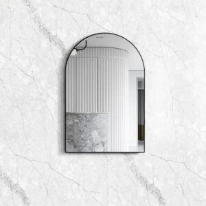 Archie Matte Black Metal Framed Tuffi Mirror - MFMAR9060B-N