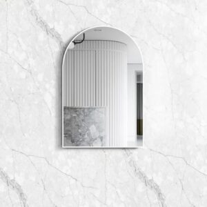Archie Matte White Metal Framed Tuffi Mirror - MFMAR9060W