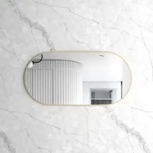 Noosa Gold Metal Frame Mirror - Horizontal Or Vertical - MFMO1260G-N