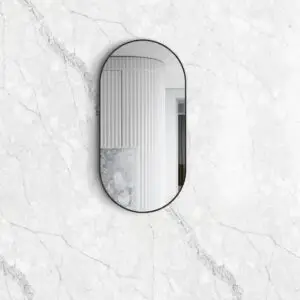 Noosa Matte Black Metal Frame Mirror - MFMO9045B-N