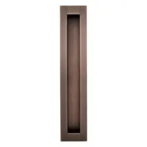 Rectangular Flush Pull 250mm in Aged Brushed Copper - 730FP250ABC