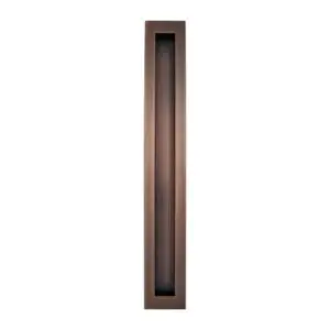 Rectangular Flush Pull 350mm in Aged Brushed Copper - 730FP350ABC