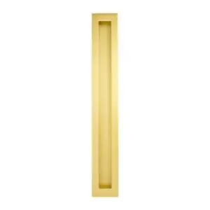 Rectangular Flush Pull 350mm in Satin Brass - 730FP350SB