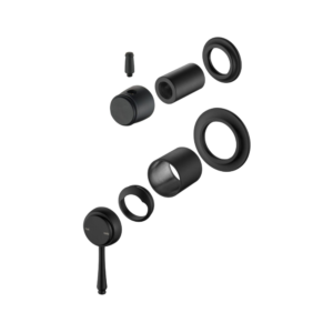 Meca Heritage Shower Mixer Diverter Trim Kit Only Black - SHM-4-DV-2P-BLK-TK