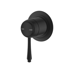 Meca Heritage Shower Mixer Trim Kit Only Black - SHM-4-BLK-TK