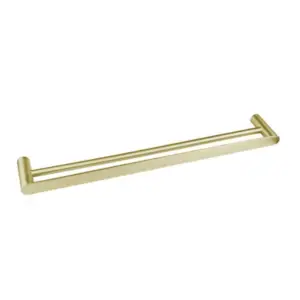 Vetto Double Towel Rail 600mm Brushed Gold - IS1712BG