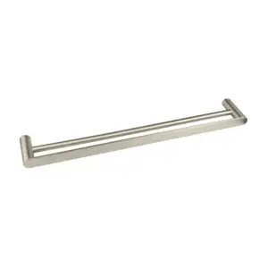 Vetto Double Towel Rail 750mm Brushed Nickel - IS1714BN