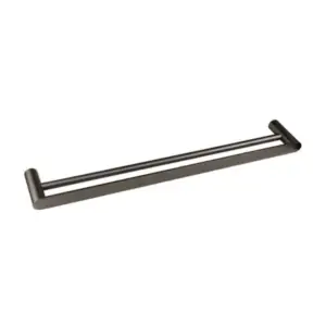 Vetto Double Towel Rail 750mm Gun Metal - IS1714GM