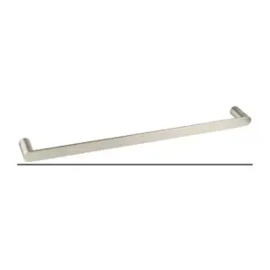 Vetto Single Towel Rail 600mm Brushed Nickel - IS1711BN