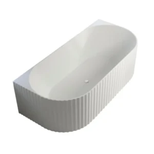 Beckie Grooved Back to Wall Bathtub - PPS-BG-1700
