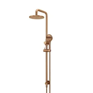 3 Function Shower Column Round Rail Set 200mm – Lust Bronze