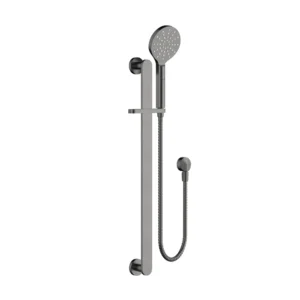 3 Functional Hand Single Shower Rail – Gun Metal