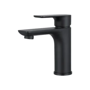 Aquaperla OVA Short Basin Mixer – Black