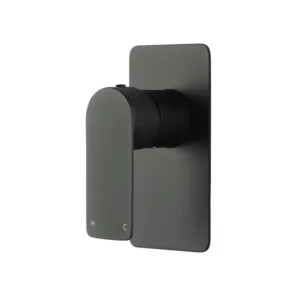 Aquaperla OVA Shower Bath Wall Mixer – Black