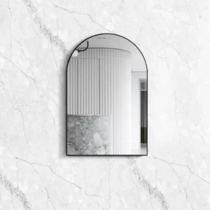 Archie Matte Black Metal Framed Tuffi Mirror – MFMAR9060B-N