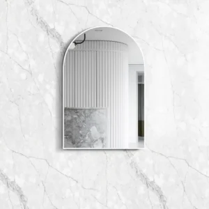 Archie Matte White Metal Framed Tuffi Mirror – MFMAR9060W