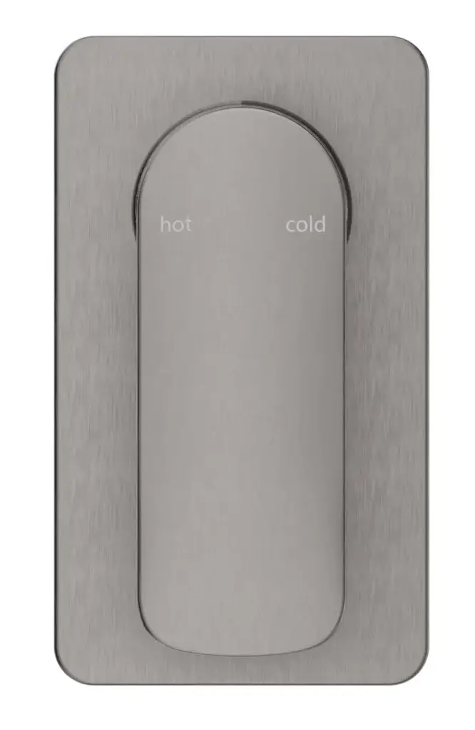 Bellavista Kaza Shower Mixer Square Plate - Gun Metal - Image 2
