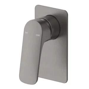 Bellavista Kaza Shower Mixer Square Plate – Gun Metal