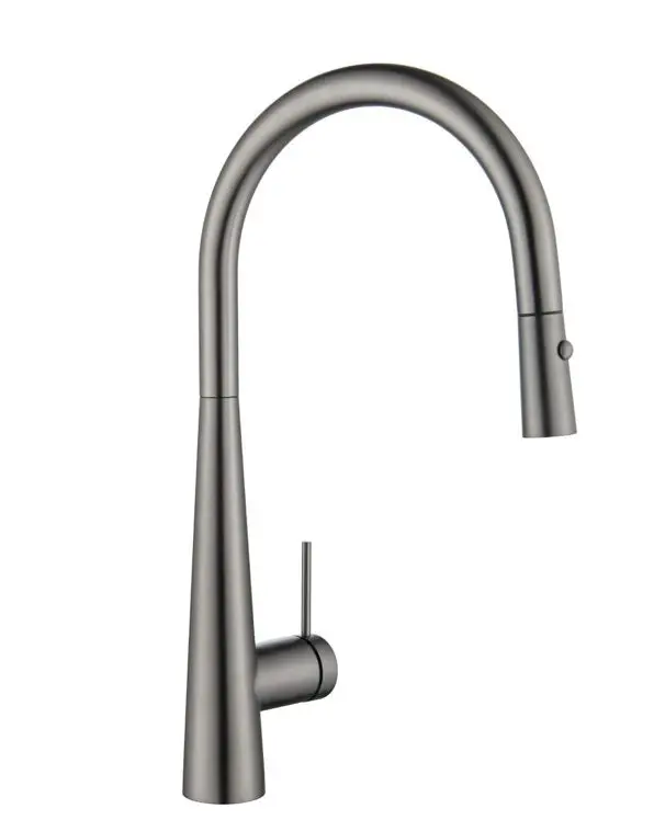 Bellavista Mica Pull Out Cone Sink Mixer - Gun Meta - Image 2