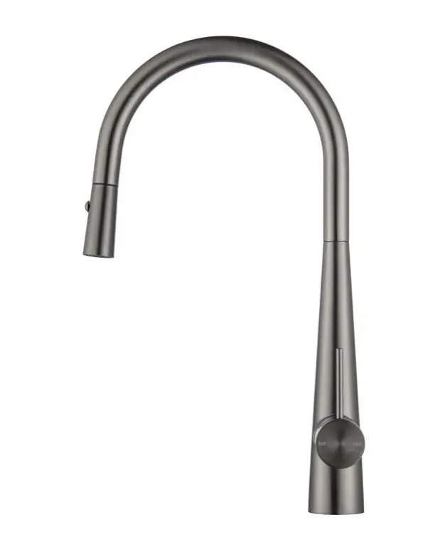 Bellavista Mica Pull Out Cone Sink Mixer - Gun Meta - Image 3