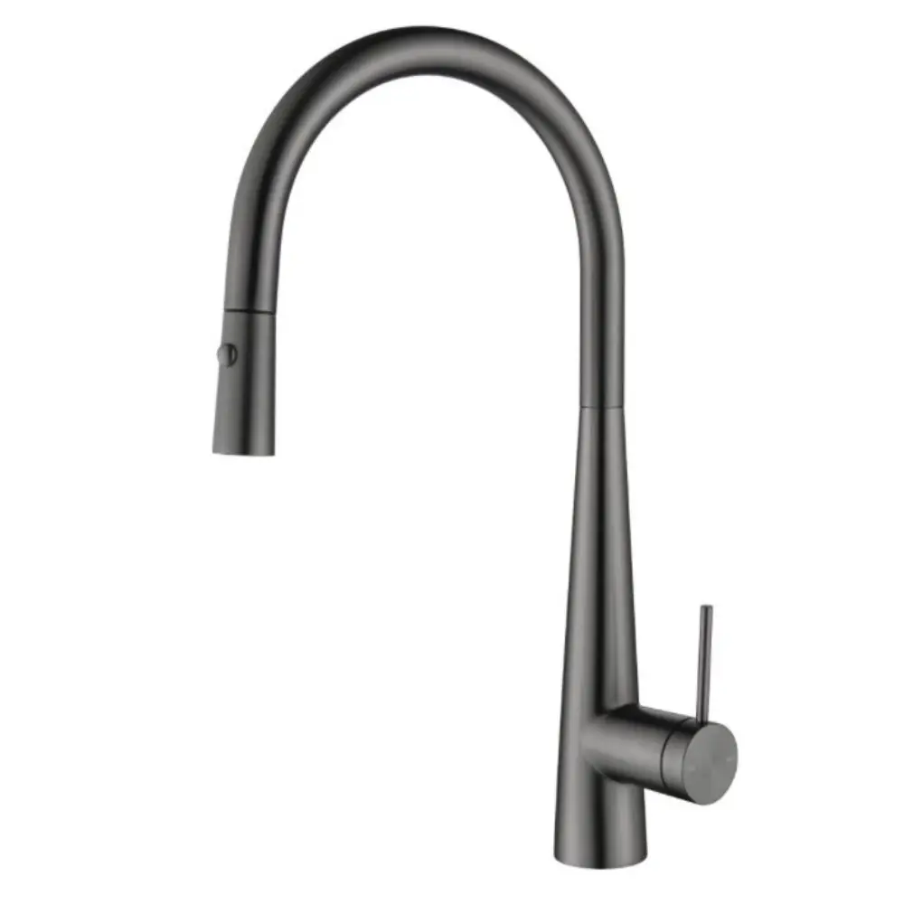 Bellavista Mica Pull Out Cone Sink Mixer - Gun Meta