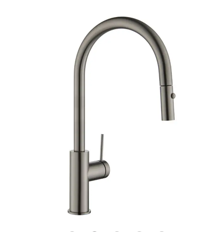 Bellavista Mica Pull Out Sink Mixer - Gun Metal - Image 2
